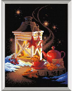 Набор РИОЛИС мозаичная картина Зимний чай 30х40 см арт. МГ-129803-1-МГ1078584