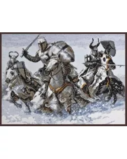 Набор для вышивания ПАЛИТРА Рыцари 36х26 см арт. МГ-15864-1-МГ0159698