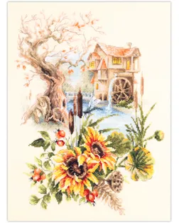 Набор для вышивания ЧУДЕСНАЯ ИГЛА Старая мельница 28х38 см арт. МГ-132647-1-МГ1684878