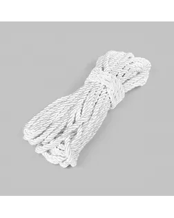 Шнур витой мебельный 10мм цв.белый, уп.10м арт. МГ-133882-1-МГ1689211