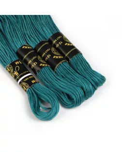 Нитки мулине цв.3408 изумруд 24х8м С-Пб арт. МГ-133539-1-МГ1690049