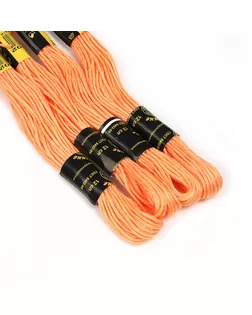 Нитки мулине цв.7402 ярк.персиковый 24х8м С-Пб арт. МГ-133620-1-МГ1692438