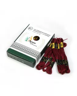 Нитки мулине цв.9232 т.сливовый 24х8м С-Пб арт. МГ-133622-1-МГ1692442