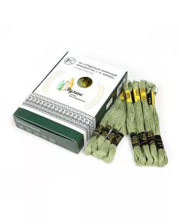 Нитки мулине цв.4604 оливковый 24х8м С-Пб арт. МГ-133639-1-МГ1693034