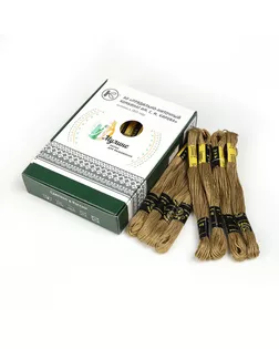 Нитки мулине цв.5201 коричневый 24х8м С-Пб арт. МГ-133696-1-МГ1693150