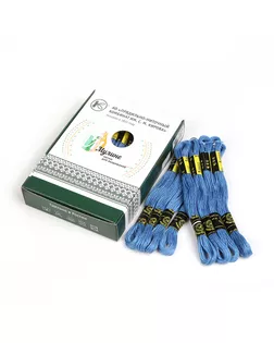 Нитки мулине цв.9258 т.голубой 24х8м С-Пб арт. МГ-133744-1-МГ1694500