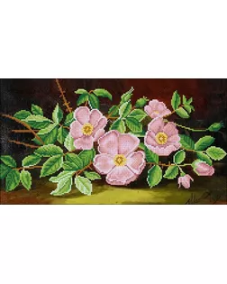 Рисунок на ткани КОНЁК Шиповник 25х45 см арт. МГ-133810-1-МГ1695654