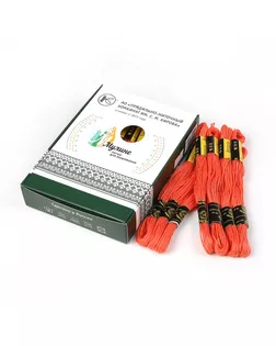 Нитки мулине цв.0806 т.коралловый 24х8м С-Пб арт. МГ-134012-1-МГ1698359