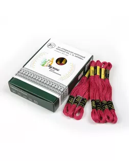 Нитки мулине цв.1507 т.малиновый 24х8м С-Пб арт. МГ-134013-1-МГ1698361