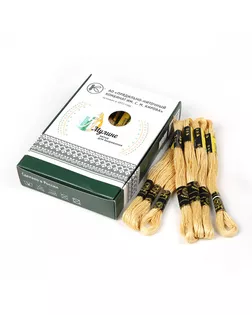 Нитки мулине цв.5000 бежевый 24х8м С-Пб арт. МГ-134018-1-МГ1698371