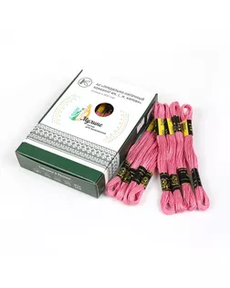 Нитки мулине цв.1502 розовый 24х8м С-Пб арт. МГ-134124-1-МГ1701351