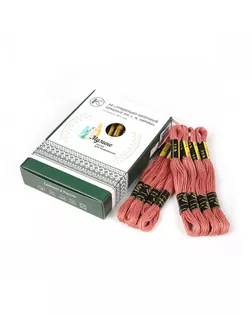 Нитки мулине цв.5604 грязно-розовый 24х8м С-Пб арт. МГ-134125-1-МГ1701353