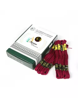 Нитки мулине цв.1206 т.фиолетовый 24х8м С-Пб арт. МГ-134133-1-МГ1701369