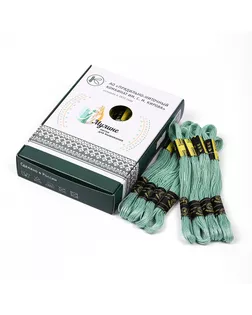 Нитки мулине цв.8502 бл.зеленый 24х8м С-Пб арт. МГ-134274-1-МГ1701634