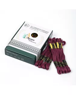 Нитки мулине цв.1302 свекольный 24х8м С-Пб арт. МГ-134278-1-МГ1701858