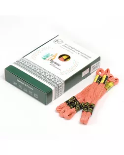 Нитки мулине цв.9220 персиково-розовый 24х8м С-Пб арт. МГ-134339-1-МГ1702830