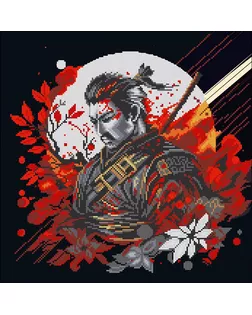 Рисунок на ткани КОНЁК Самурай 40х40 см арт. МГ-134452-1-МГ1706238