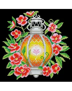 Рисунок на ткани КОНЁК Цветочный фонарь 30х40 см арт. МГ-134453-1-МГ1706240