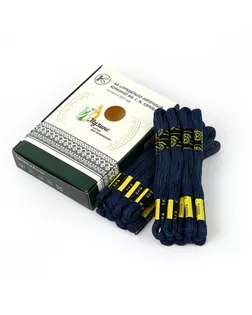 Нитки мулине цв.2814 сине-зеленый 24х8м С-Пб арт. МГ-134544-1-МГ1708116