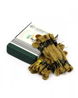 Нитки мулине цв.9296 хаки 24х8м С-Пб арт. МГ-134567-1-МГ1708948