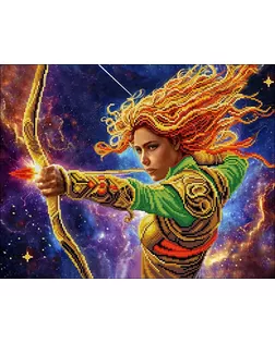 Рисунок на ткани КОНЁК Стрелец 25х25 см арт. МГ-134576-1-МГ1710123