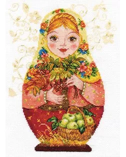 Набор для вышивания АЛИСА Матрешки. Осенняя краса 19х26 см арт. МГ-21048-1-МГ0191339