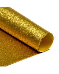 Фоамиран глиттерный Magic 4 Hobby 2 мм цв.золото, 20х30 см арт. МГ-124661-1-МГ0265246