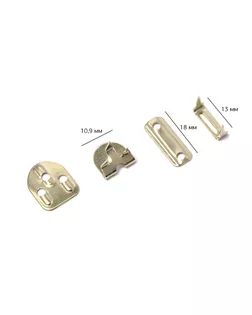 Брючные крючки 3 шипа TBY-JX8205 цв.никель уп. 100шт арт. МГ-126066-1-МГ0371518