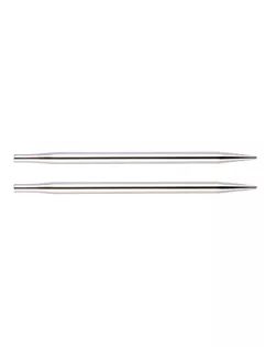 10421 Knit Pro Спицы съемные Nova Metal 3мм для длины тросика 20см, никелированная латунь, серебристый, 2шт арт. МГ-41596-1-МГ0488243