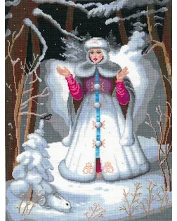 Набор для вышивания мулине НИТЕКС Снегурочка 29х38 см арт. МГ-43867-1-МГ0529426