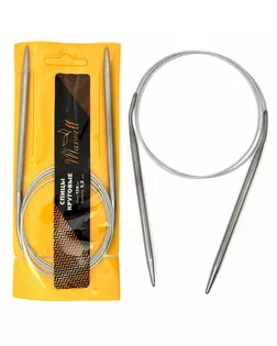 Спицы для вязания круговые Maxwell Gold, металлические на тросике Ø5,5 мм /120 см арт. МГ-50391-1-МГ0615541