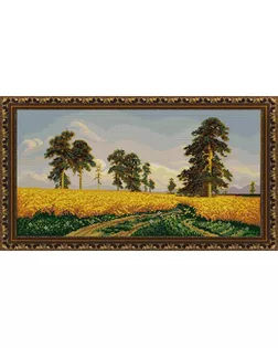 Рисунок на ткани (Бисер) КОНЁК Рожь (И.Шишкин) 25х45 см арт. МГ-50557-1-МГ0617777