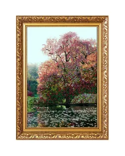 Рисунок на ткани (Бисер) КОНЁК Дерево на воде (Клод Моне) 29х39 см арт. МГ-50558-1-МГ0617778