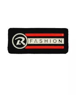 Аппликация пришивная R FASHION 3,5х1,5см цв.черн/бел/красн уп.20шт арт. МГ-114870-1-МГ0637196