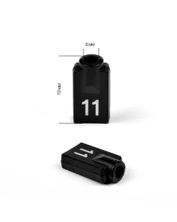 Наконечник металл TC07 50шт (черный) арт. МГ-114891-1-МГ0639845
