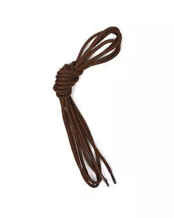 Шнурки круглые д.0,3см вощеные дл.100см цв.коричневый (50 компл) арт. МГ-73517-1-МГ0645320
