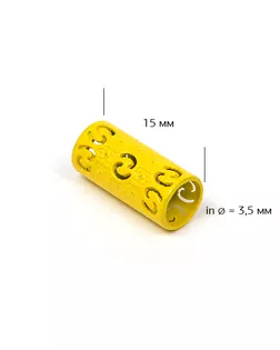 Наконечник для шнура металл TBY TC19 отв.3,5мм цв.желтый уп. 50шт арт. МГ-115111-1-МГ0718976