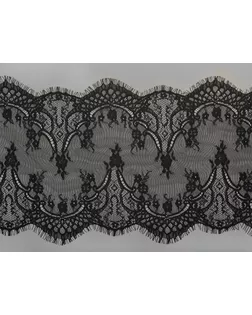 Кружево реснички KRUZHEVO 6885 шир.290мм цв.2 черный уп.3м арт. МГ-115246-1-МГ0725521