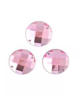 Стразы пришивные акриловые MAGIC 4 HOBBY 16 мм круг цв.04 розовый уп.100 шт арт. МГ-124224-1-МГ0745928