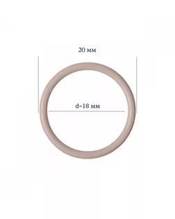 Кольцо для бюстгальтера металл ARTA.F.2976 Ø17,8мм, цв.168 серебристый пион, уп.50шт арт. МГ-115957-1-МГ0776817