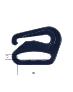 Крючок для бюстгальтера пластик ARTA.F.SF-1-3 d10мм, цв.061 темно-синий, уп.50шт арт. МГ-116306-1-МГ0828723