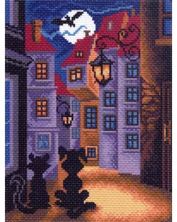 Рисунок на канве МАТРЕНИН ПОСАД - 1436-1 Кот и собака арт. МГ-98251-1-МГ0829334