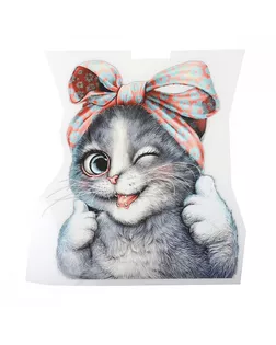 Термотрансфер Котик 12,7х15см, уп.10шт арт. МГ-119344-1-МГ0949203