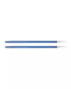 47523 Knit Pro Спицы съемные "Zing" 4мм для длины тросика 20см, алюминий, сапфир (темно-синий), 2шт арт. МГ-106290-1-МГ0954076