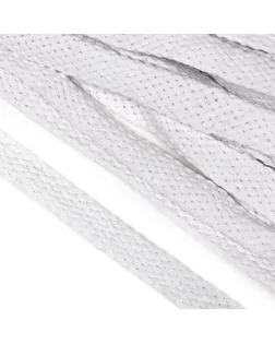 Шнур плоский х/б ш.1,5см турецкое плетение TW (001 отбелка) (50м) арт. МГ-111799-1-МГ0960964