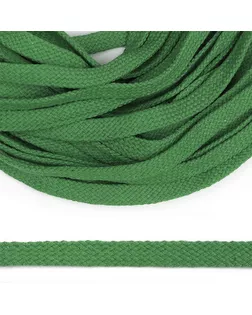 Шнур плоский х/б ш.1,2см турецкое плетение (018 св.зеленый) (50м) арт. МГ-111825-1-МГ0961142