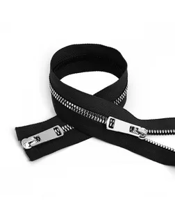 Молния MaxZipper трактор №5 2 замка TT, 90см, цв.черн/серебро уп.10шт арт. МГ-116976-1-МГ0965827