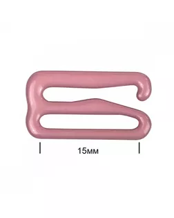 Крючок для бюстгальтера металл TBY-57744 d15мм, цв.S256 розовый рубин, уп.100шт арт. МГ-117482-1-МГ0976999