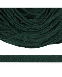 Шнур плоский х/б ш.1,2см турецкое плетение TW (019 т.зеленый) (50м) арт. МГ-111911-1-МГ0979657