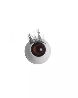 Глаза с ресницами цв.коричневый арт. МГ-604-1-МГ0164917